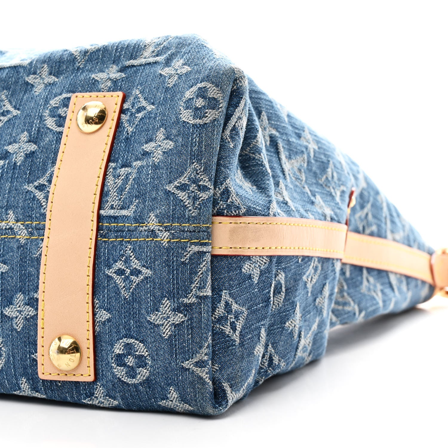 Louis Vuitton Monogram Denim CarryAll MM Blue 9 of 9