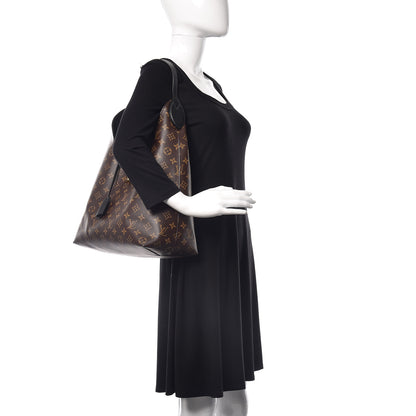 Louis Vuitton Monogram Flower Hobo Black 2 of 9