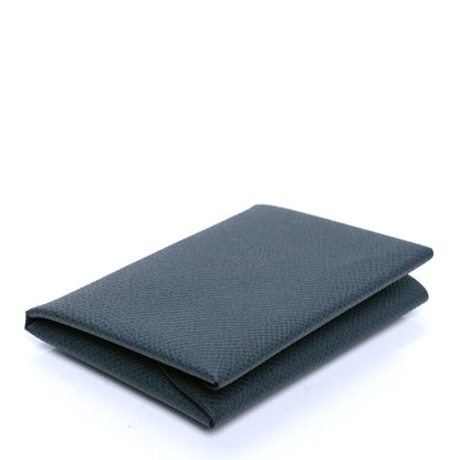 Hermes Epsom Calvi Duo Card Case Bleu Orage 3 of 5
