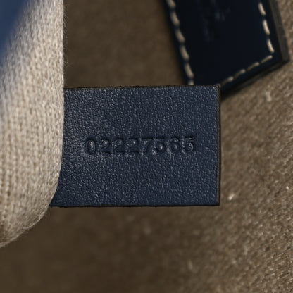 Chloe Suede Calfskin Medium Woody Ribbon Tote Navy 7 of 10