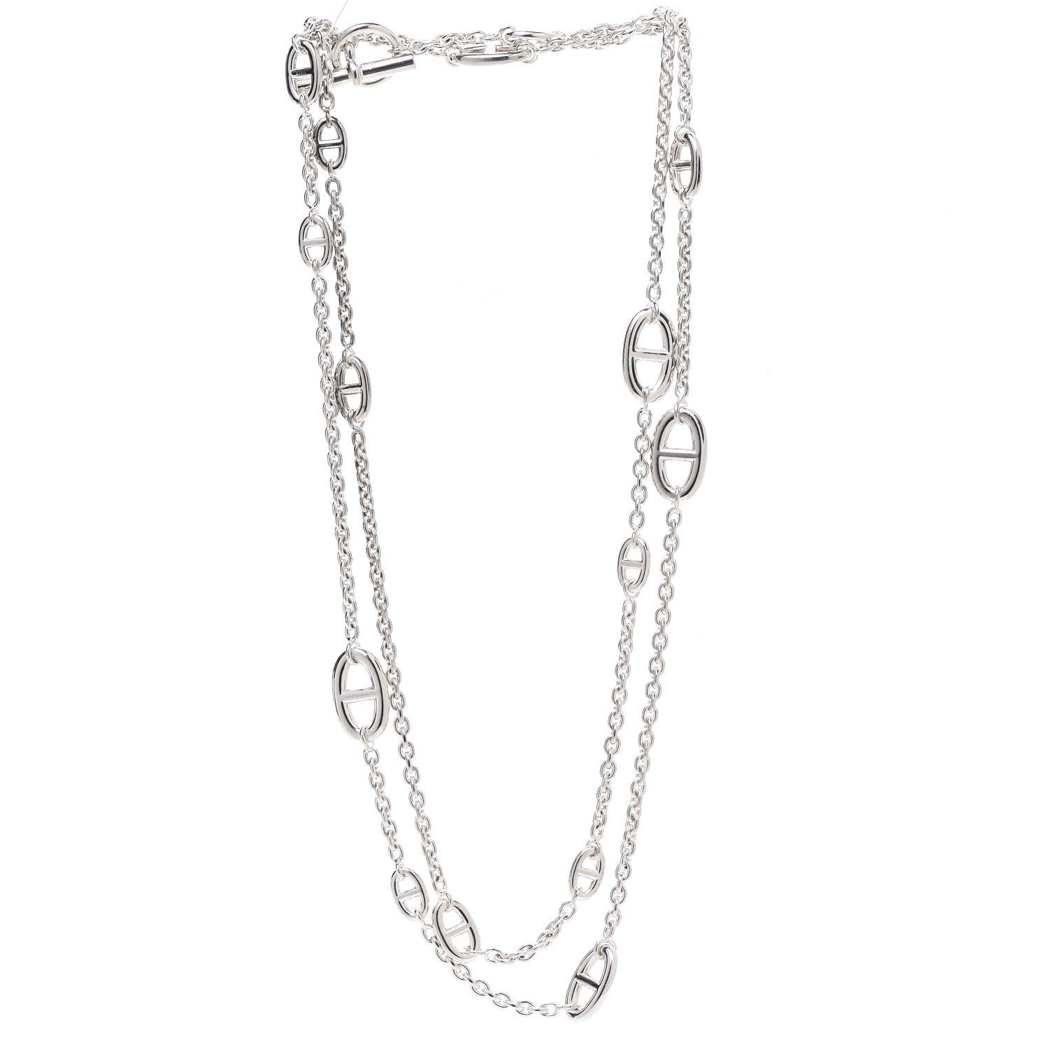 Hermes Sterling Silver Farandole Necklace 120 3 of 5