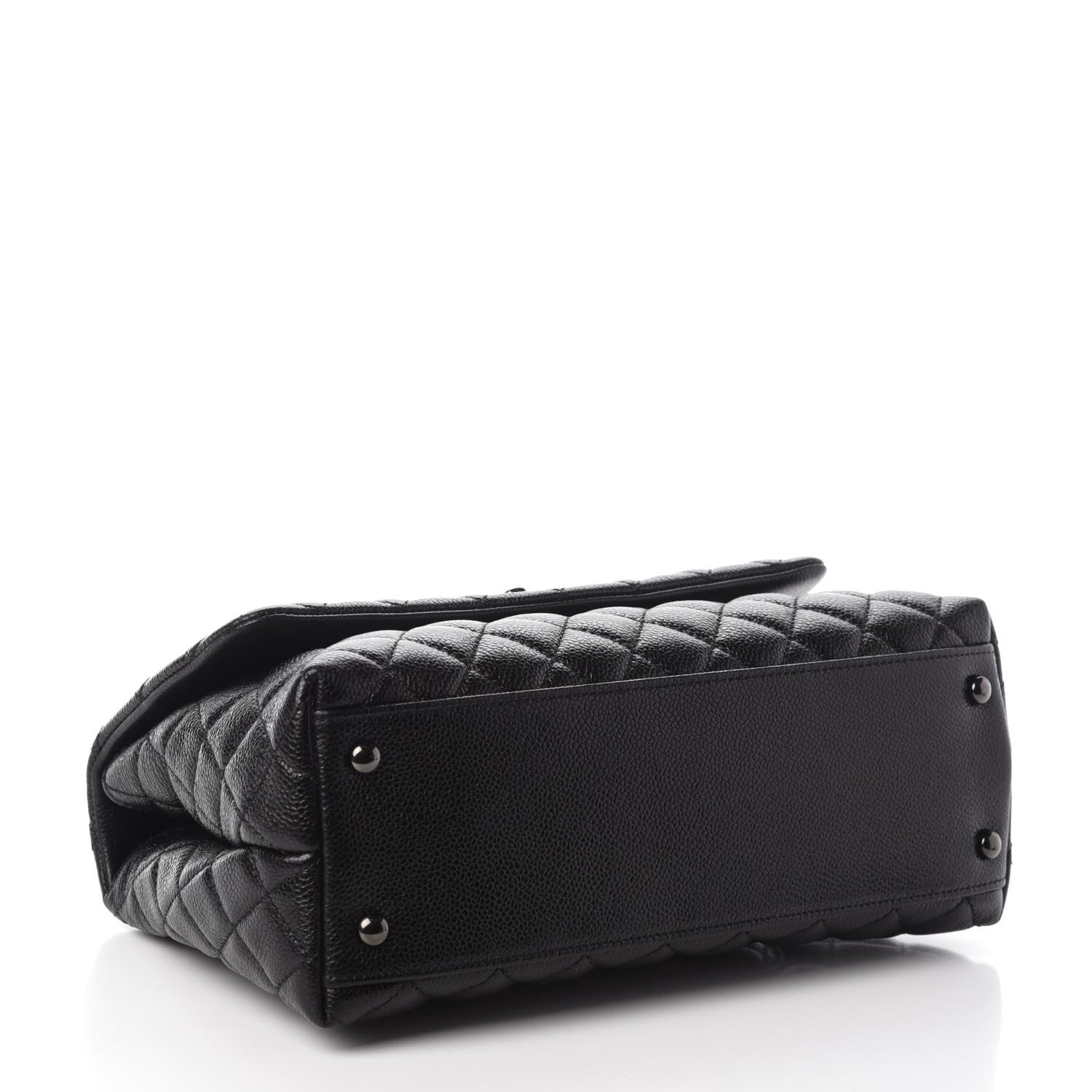 Chanel Caviar Quilted Small Coco Handle Flap So Black 5 of 11