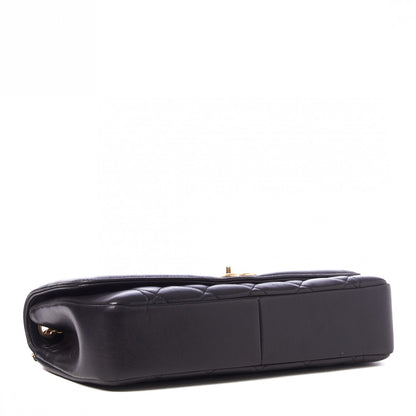 Chanel Lambskin Quilted Medium Single Flap Black 3 of 9