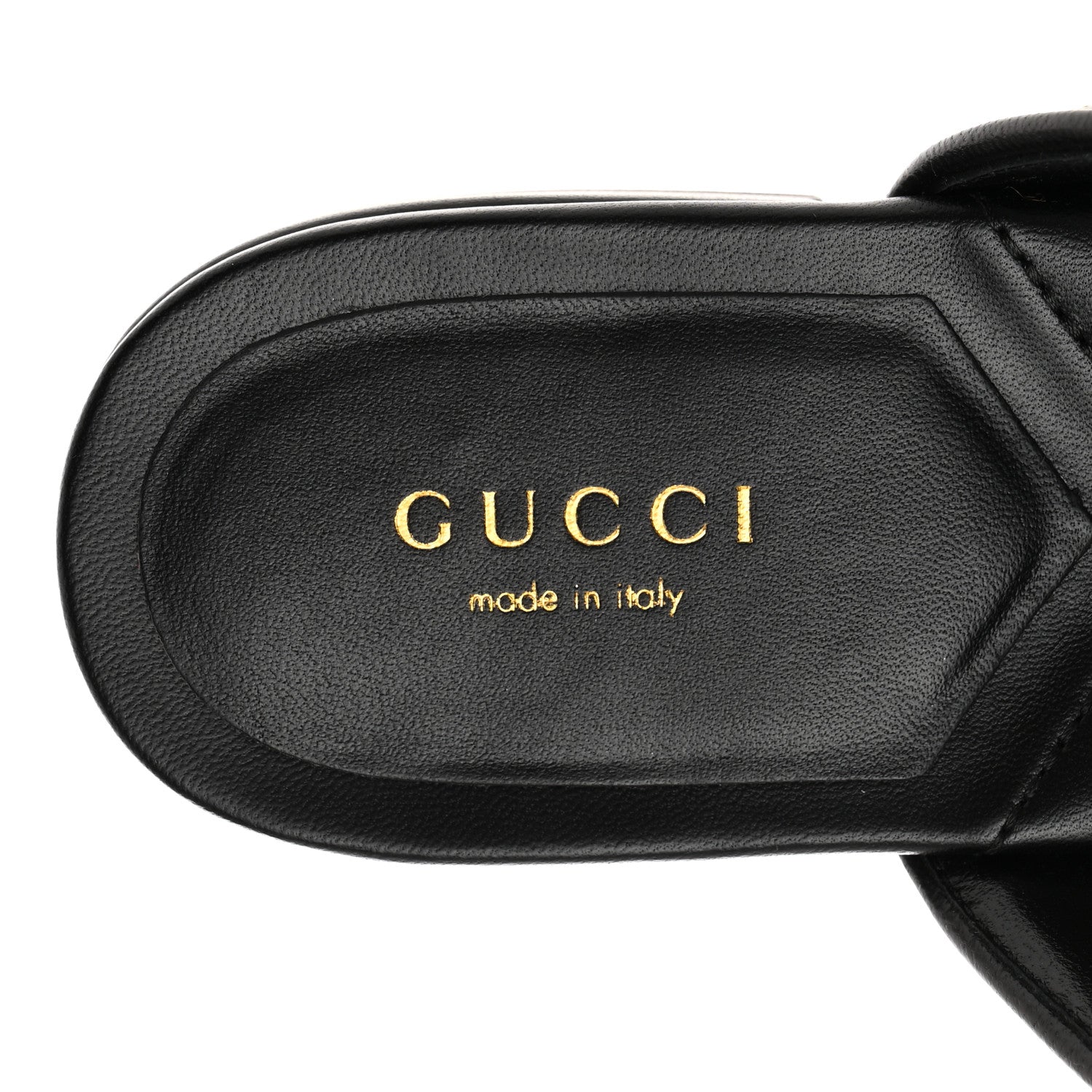 Gucci Nappa Charlotte Double G Marmont Thong Sandals 39 Black 7 of 9