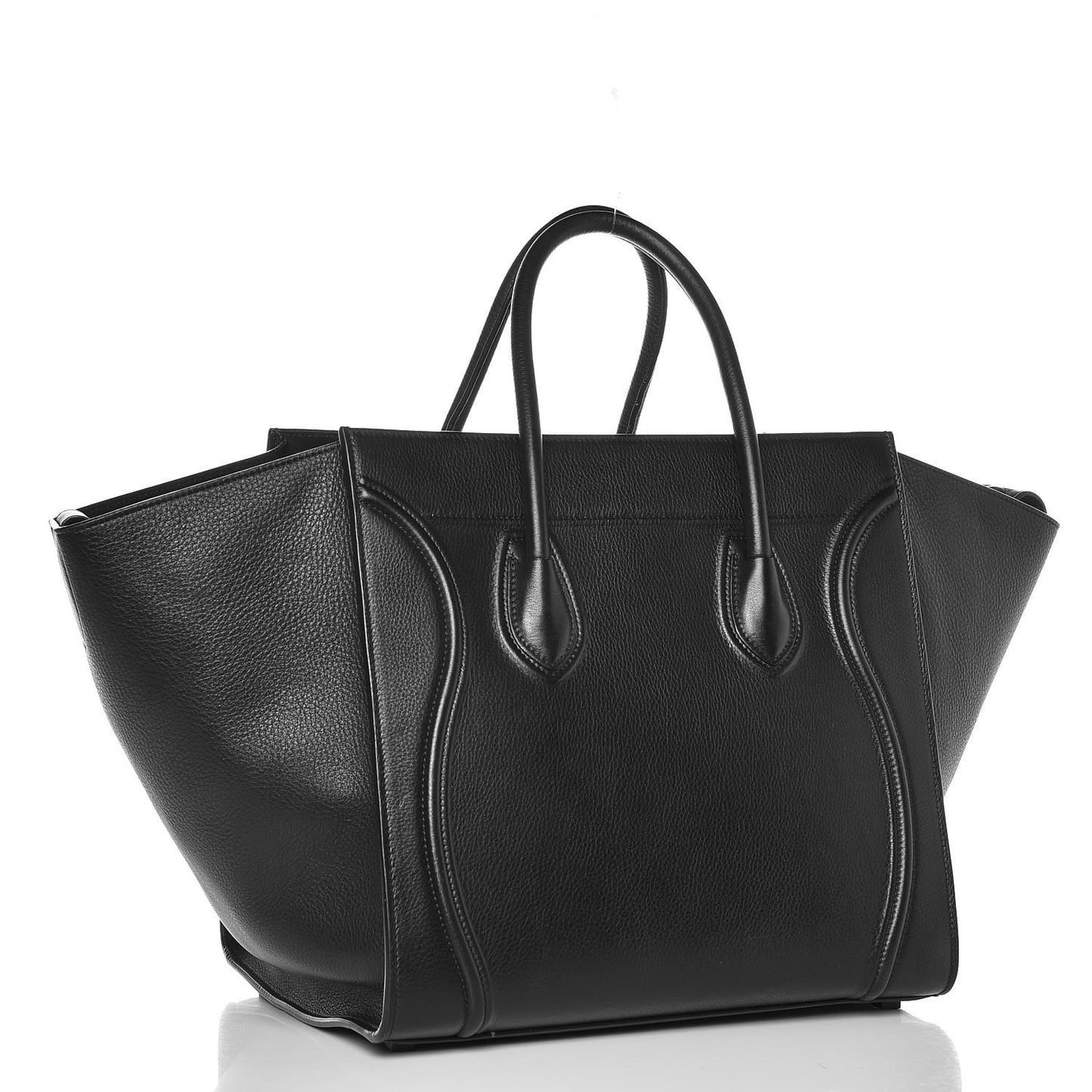 Supple Calfskin Medium Phantom Luggage Black