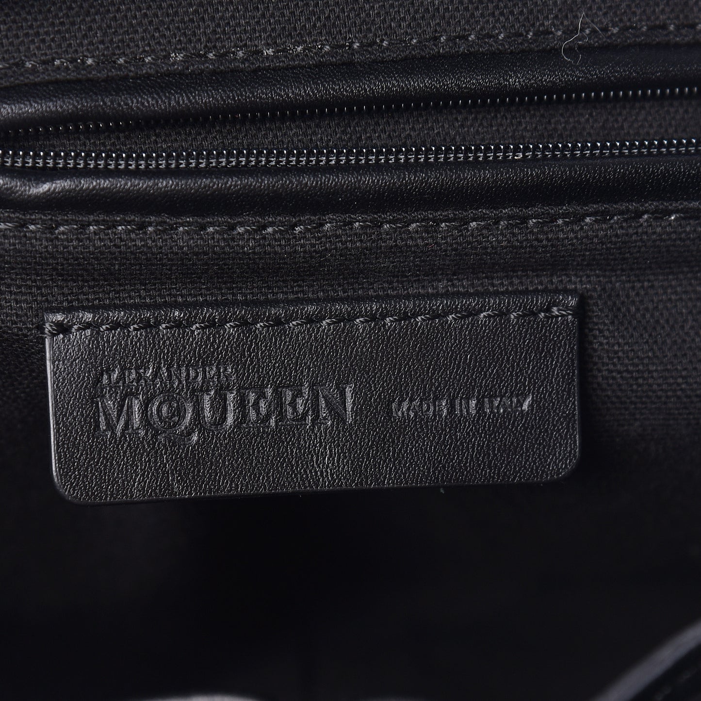 Calfskin Studded Padlock Backpack Black
