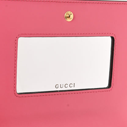 Gucci Calfskin GG Matelasse Chain Wallet Rhodamine Pink 7 of 10