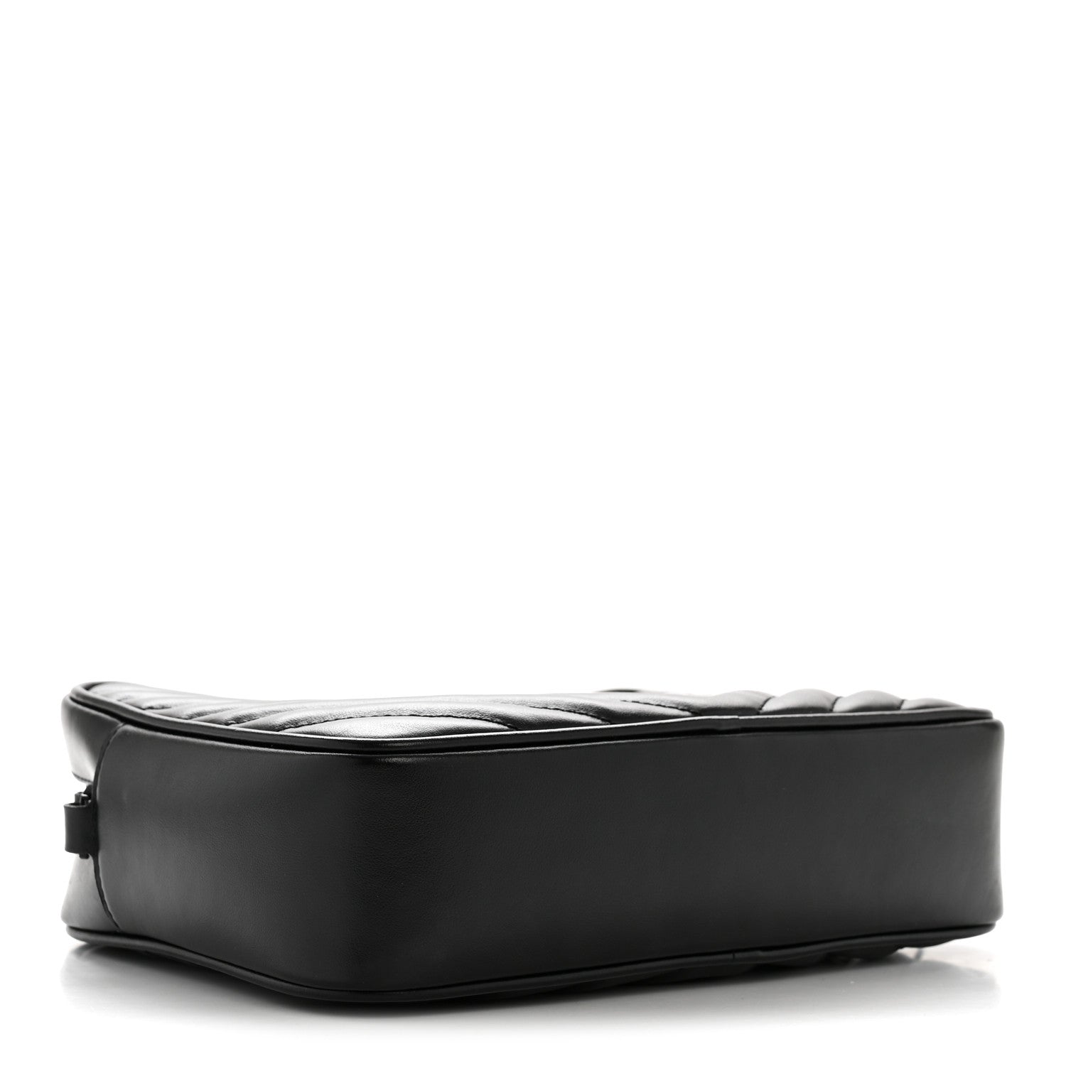 Saint Laurent Calfskin Matelasse Monogram Monochrome Lou Camera Bag Black 4 of 11