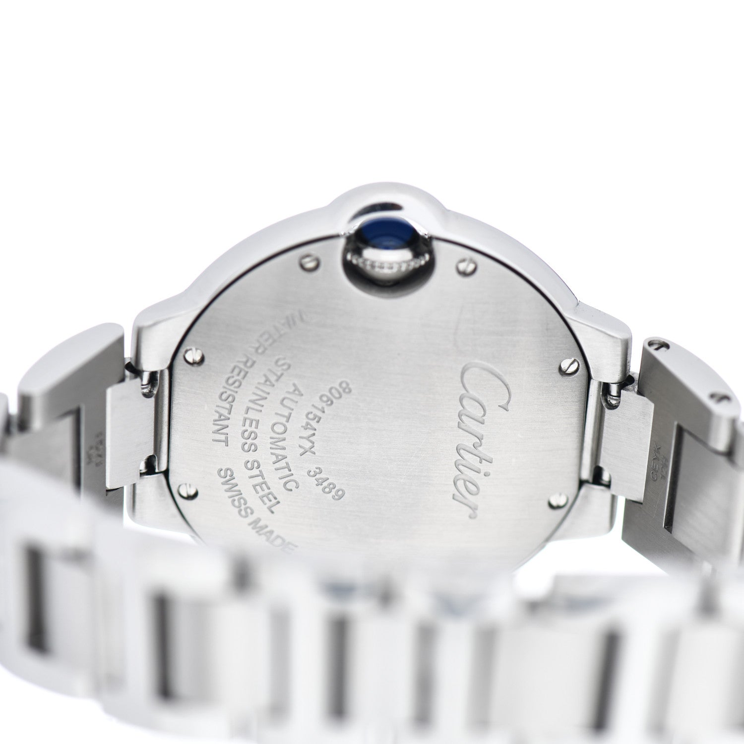 Cartier Stainless Steel Diamond Bezel 33mm Ballon Bleu De Cartier Automatic Watch 4 of 4
