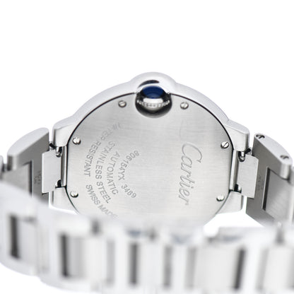 Cartier Stainless Steel Diamond Bezel 33mm Ballon Bleu De Cartier Automatic Watch 4 of 4