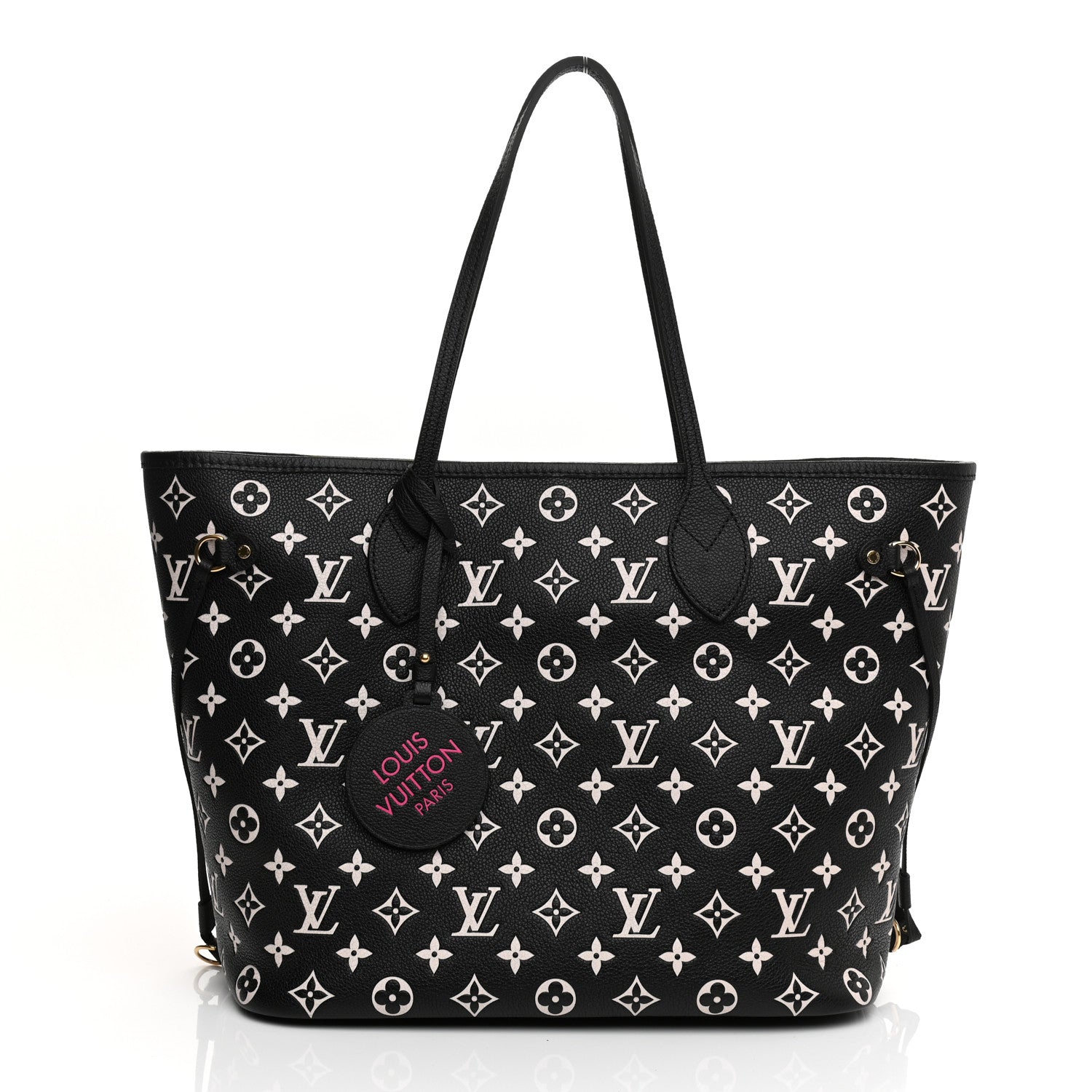 Louis Vuitton Empreinte Spring In The City Neverfull MM Black White Pink 4 of 15