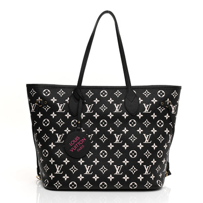 Louis Vuitton Empreinte Spring In The City Neverfull MM Black White Pink 4 of 15