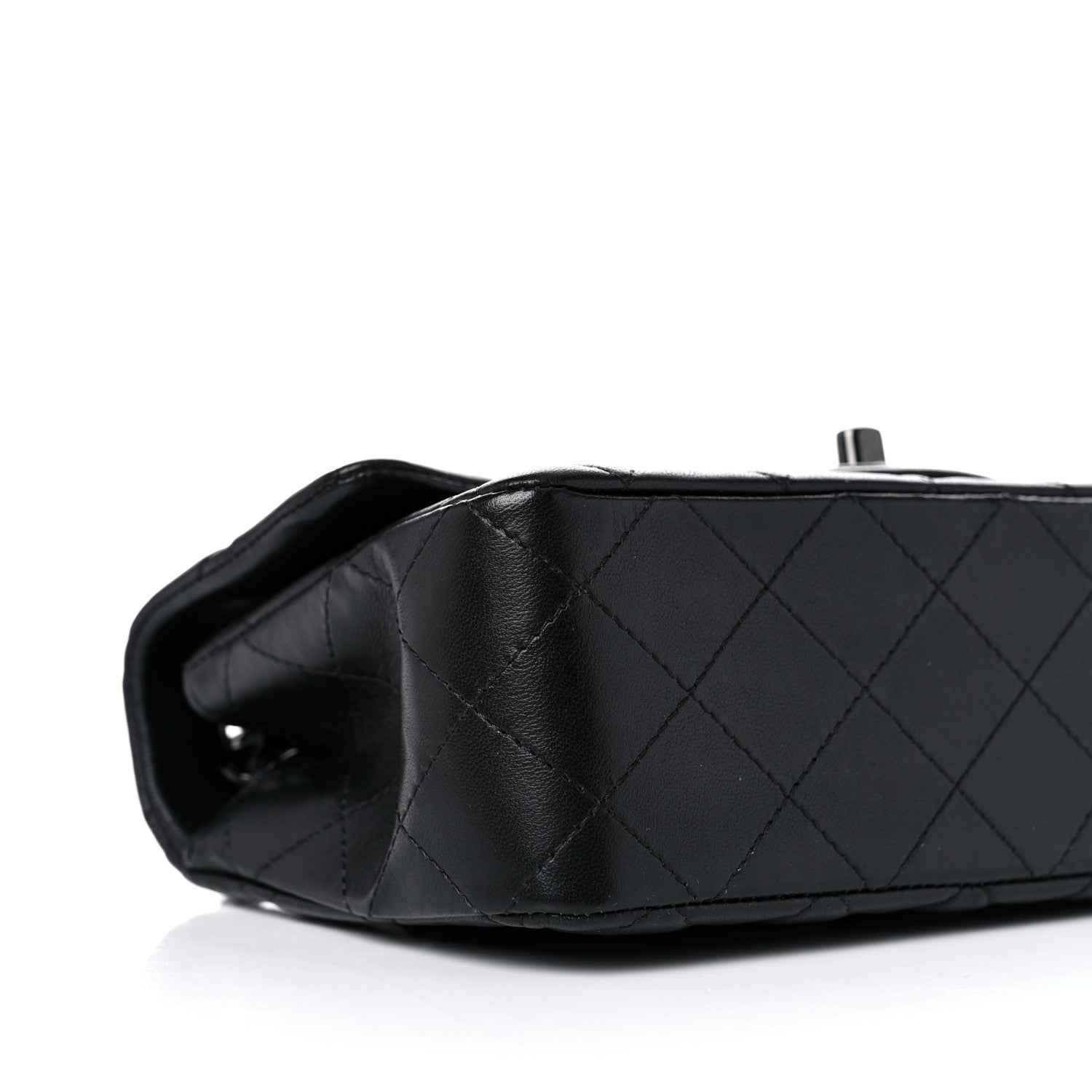 Chanel Lambskin Quilted Mini Rectangular Flap So Black 8 of 12