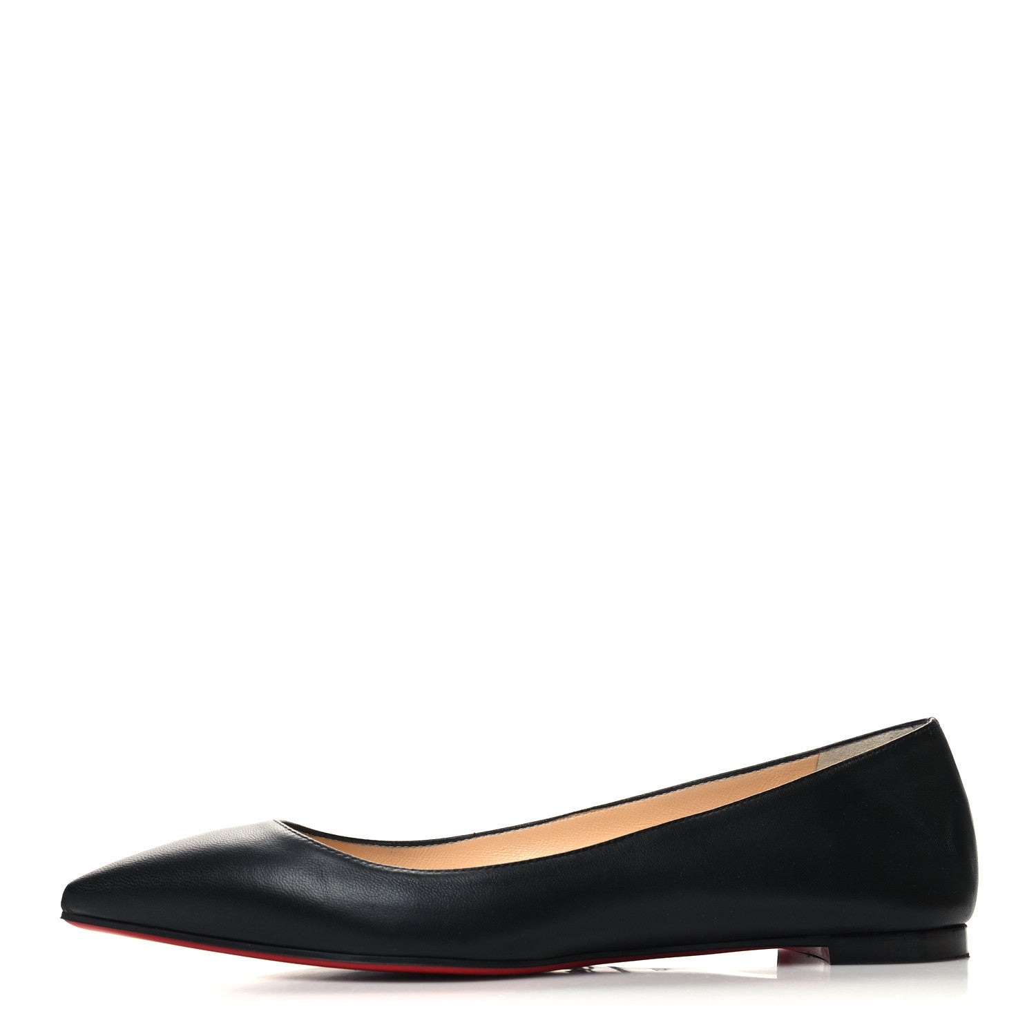 Christian Louboutin Shiny Nappa Ballalla Flats 37 Black 1 of 8