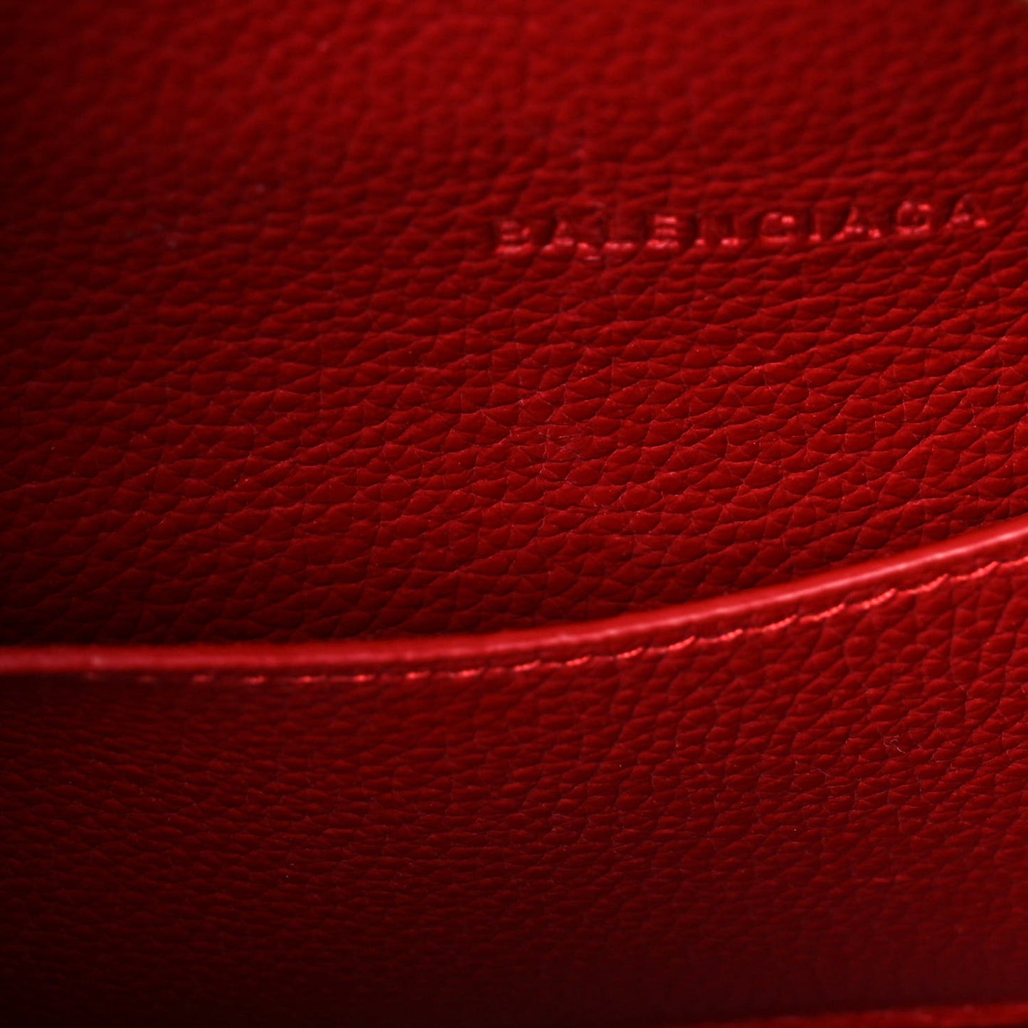 Grained Calfskin Neo Classic Gold Hardware S City Medium Red