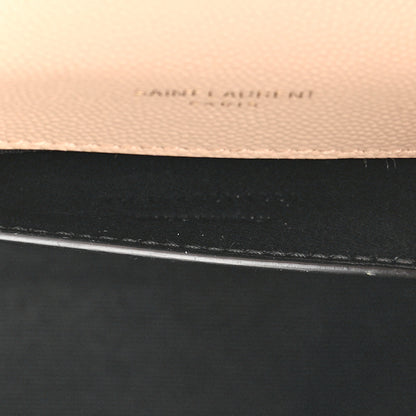 Saint Laurent Grain De Poudre Medium Monogram Kate Satchel Dark Beige 7 of 14