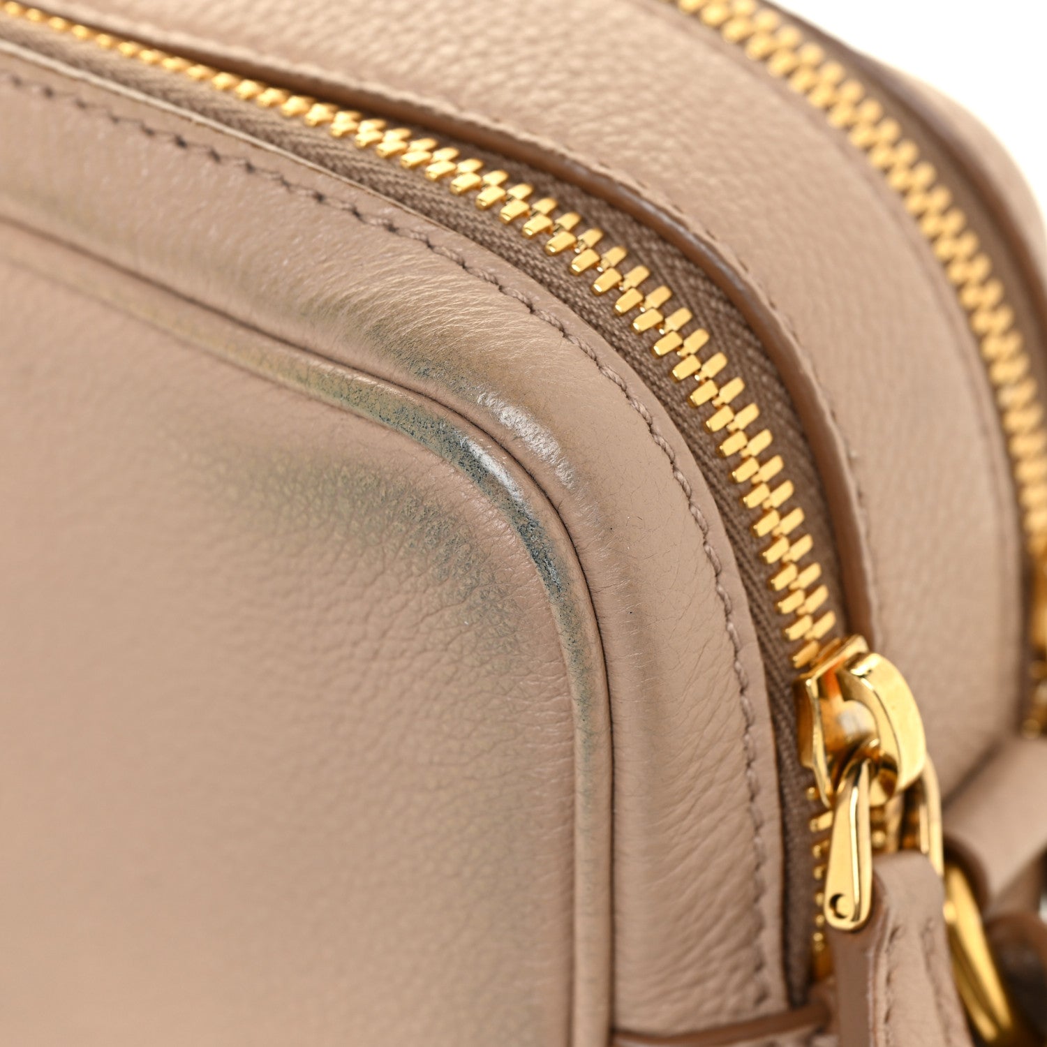 Prada Vitello Daino Medium Double Zip Shoulder Bag Cammeo 19 of 20