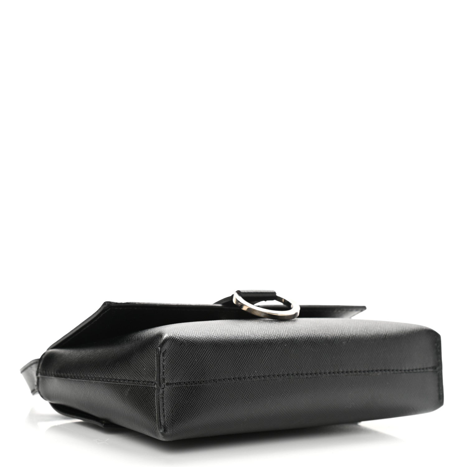 Burberry Textured Calfskin Shoulder Bag Black 4 of 12