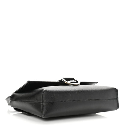 Burberry Textured Calfskin Shoulder Bag Black 4 of 12