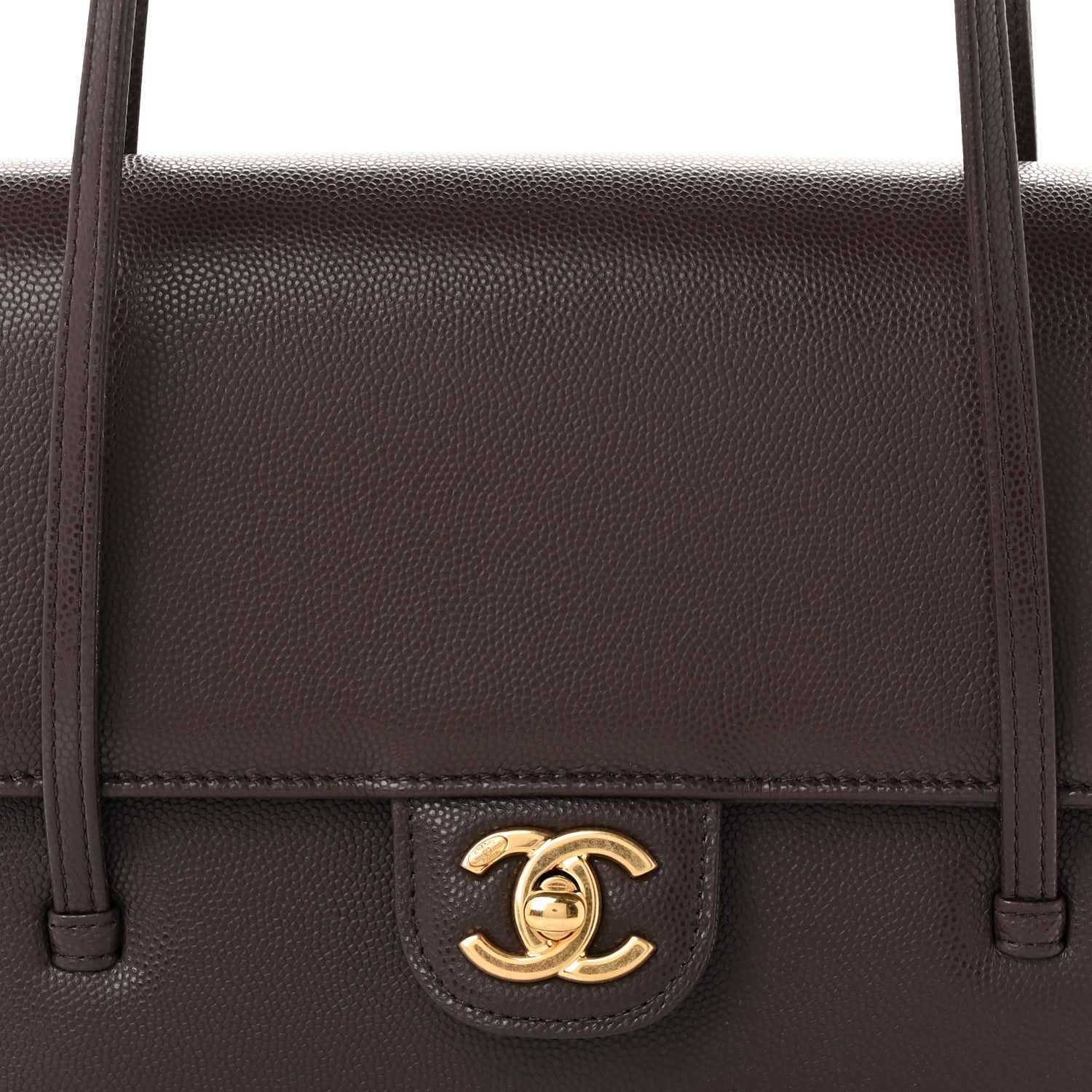 Chanel Shiny Caviar Preppy Coco Small Flap Dark Brown 7 of 10