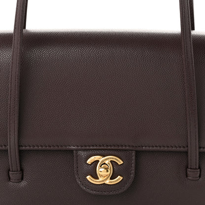 Chanel Shiny Caviar Preppy Coco Small Flap Dark Brown 7 of 10