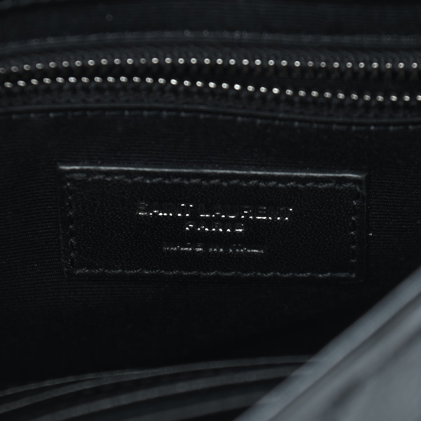 Crinkled Calfskin Matelasse Monogram Niki Chain Wallet Black