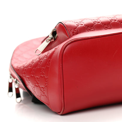 Gucci Guccissima Signature Day Backpack Hibiscus Red 8 of 12