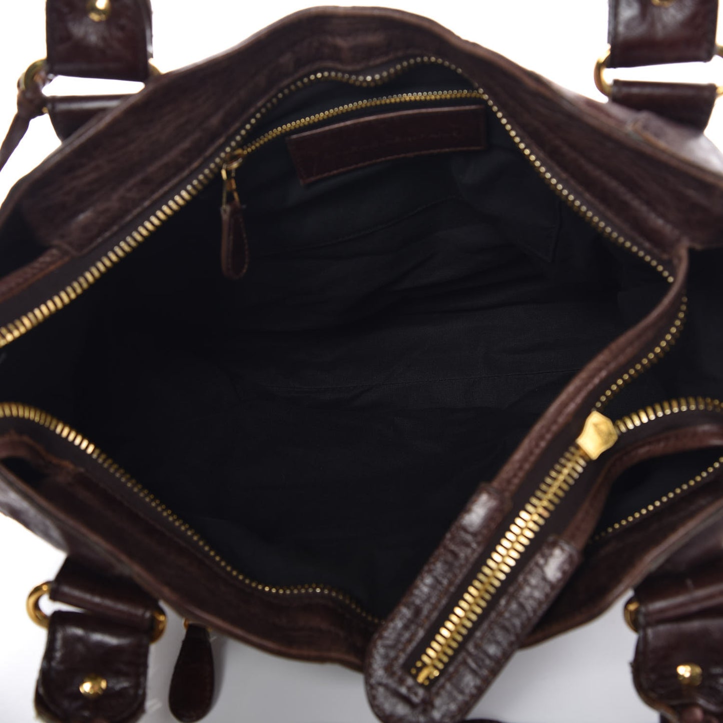 Agneau Giant 21 Gold Hardware City Dark Brown