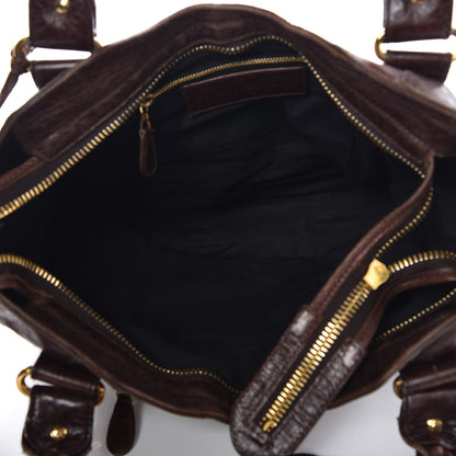 Balenciaga Agneau Giant 21 Gold Hardware City Dark Brown 5 of 17