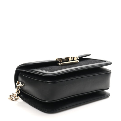 Gucci Crepe Wool Silk GG Monogram Go Small Shoulder Bag Black 5 of 10