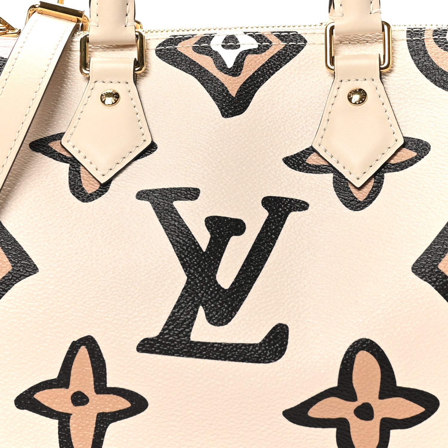 Louis Vuitton Monogram Giant Wild At Heart Speedy Bandouliere Creme 7 of 9