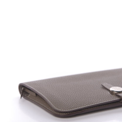 Hermes Togo Dogon Duo Wallet Etoupe 7 of 14