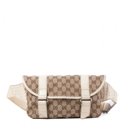Gucci Monogram Waist Belt Bag Off White 1 of 9