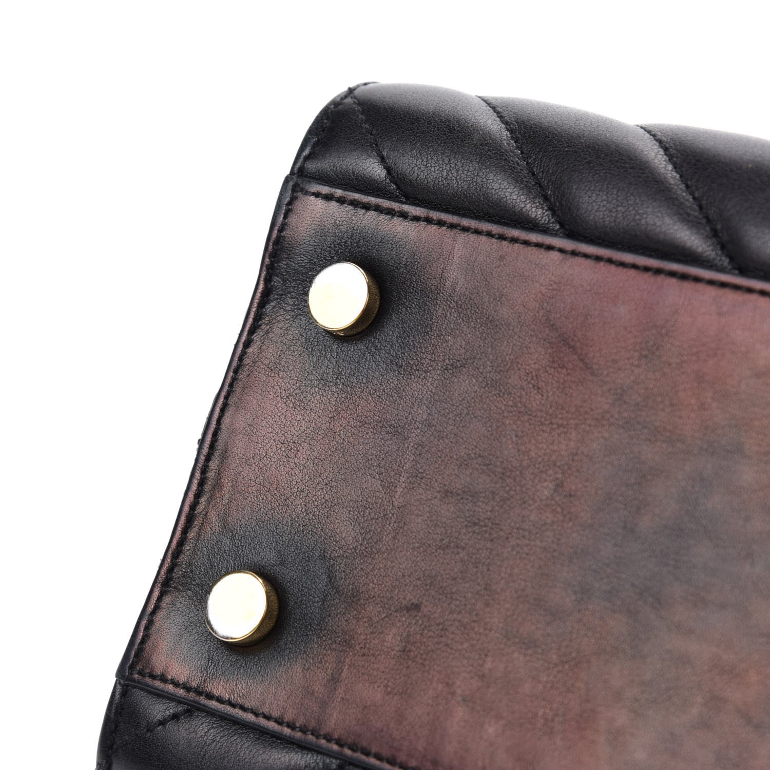 Saint Laurent Calfskin Matelasse Chevron Small Monogram Cabas Black 8 of 14