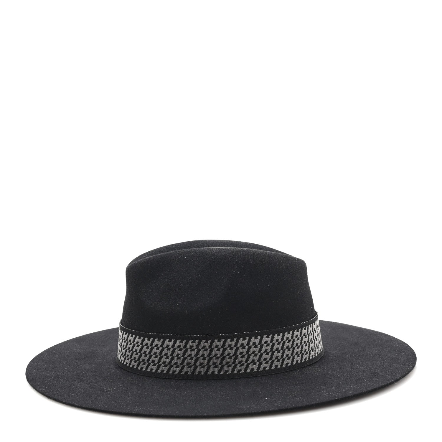 Hermes Rabbit Felt Faubourg Hat 59 Black 4 of 9