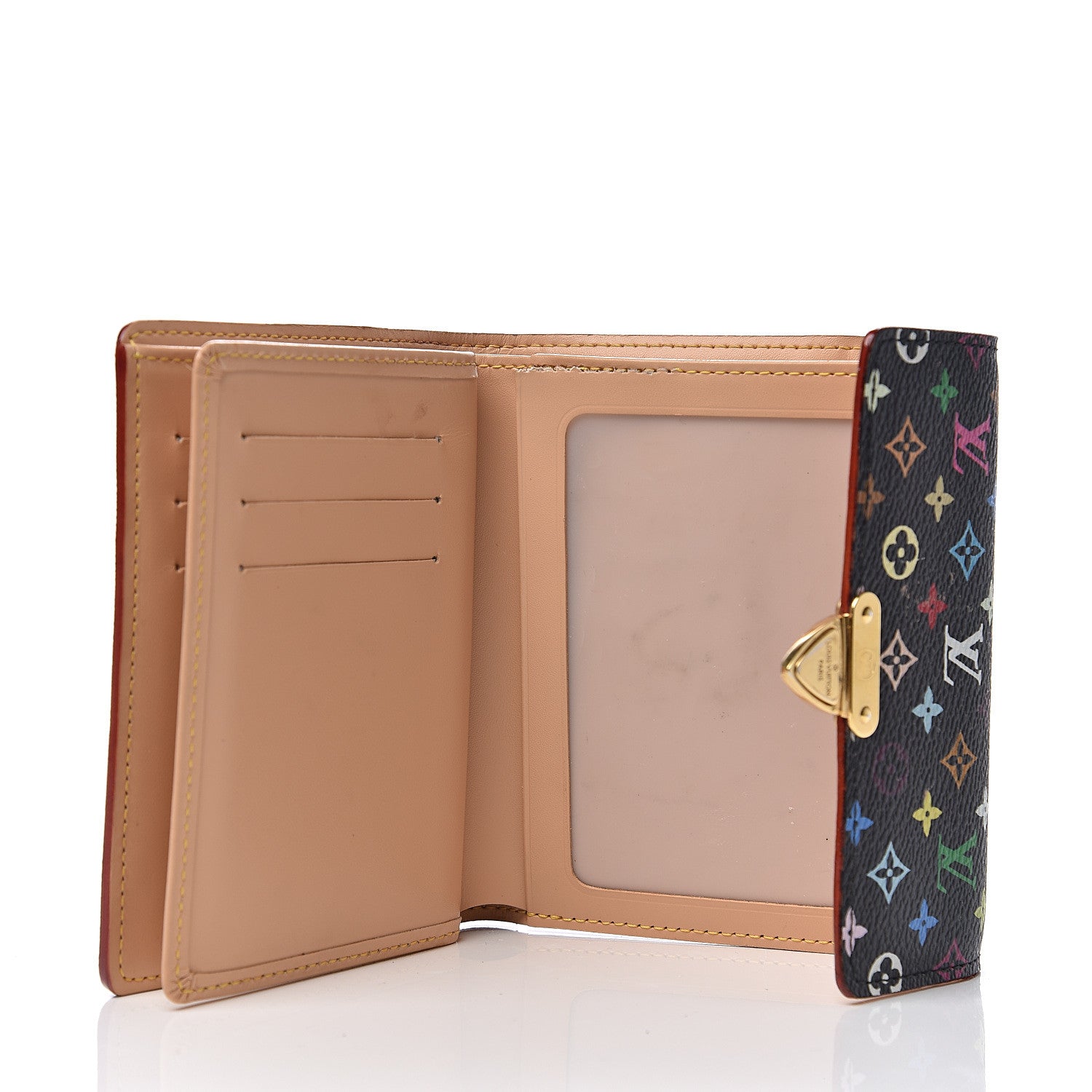 Louis Vuitton Monogram Multicolor Koala Wallet Black 4 of 10