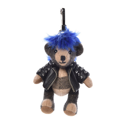 Burberry Cashmere Thomas Punk Teddy Bear Keychain Charm Camel 1 of 4