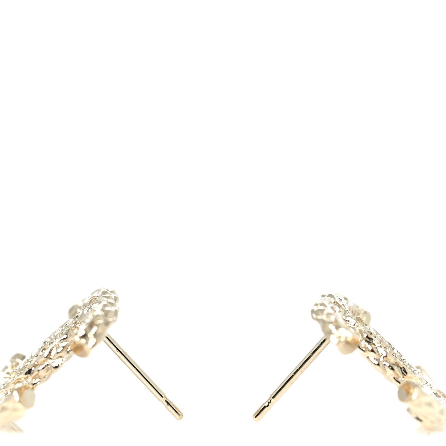 Crystal CC Earrings Gold