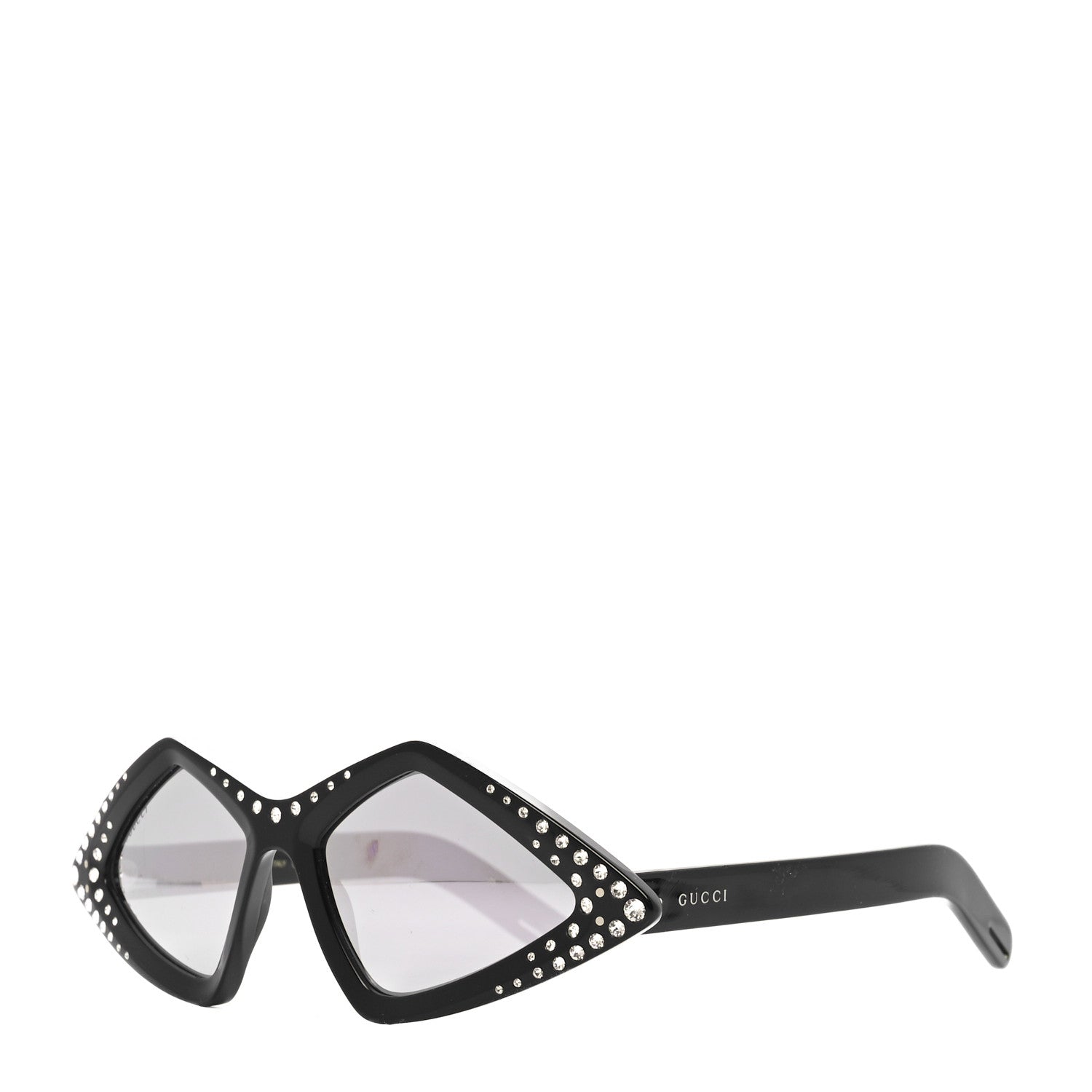 Gucci Acetate Geometric Crystal Sunglasses GG0496S Black 1 of 6