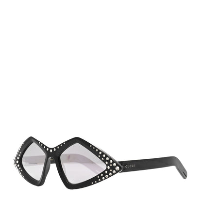 Gucci Acetate Geometric Crystal Sunglasses GG0496S Black 1 of 6