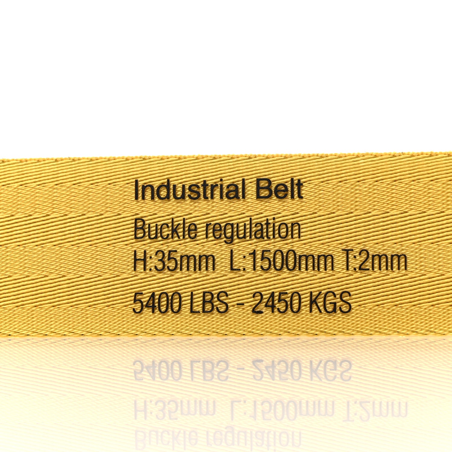 Off-White Industrial Belt Yellow 4 of 5