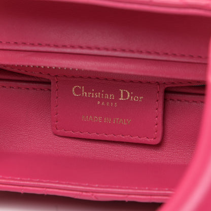 Christian Dior Lambskin Cannage Medium Lady Dior Pink 6 of 11