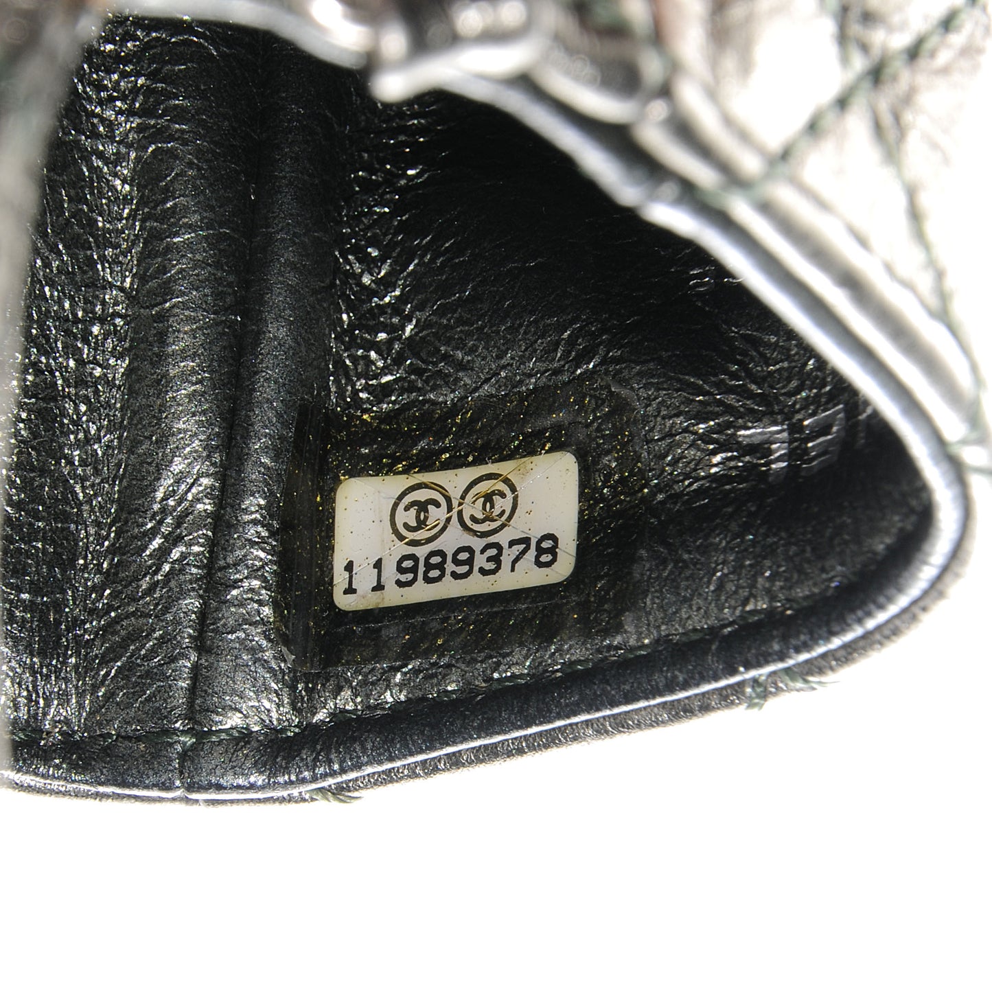Aged Calfskin 2.55 Reissue Phone Case Dark Silver
