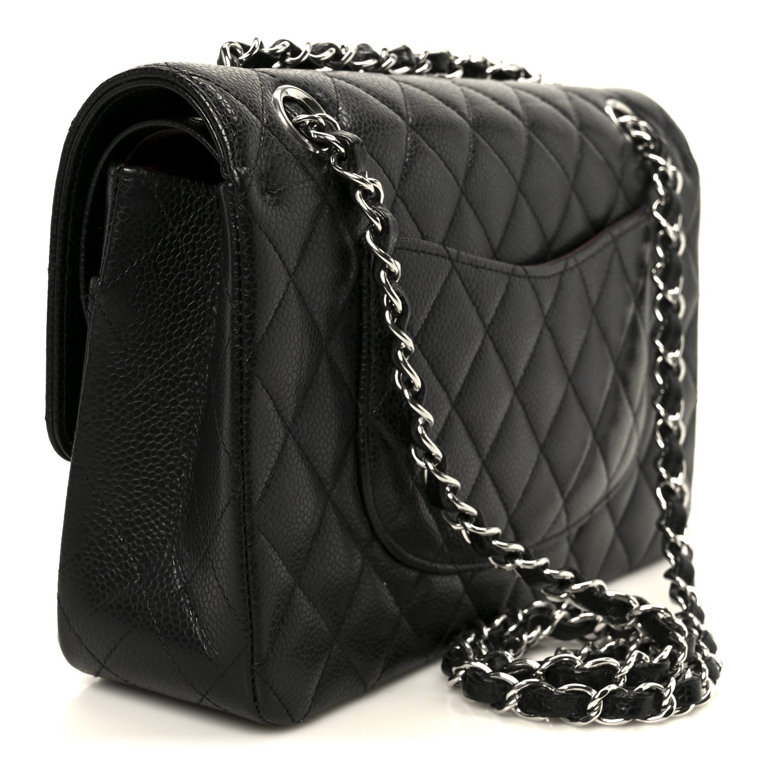 Chanel Caviar Quilted Medium Double Flap Black 3 of 13