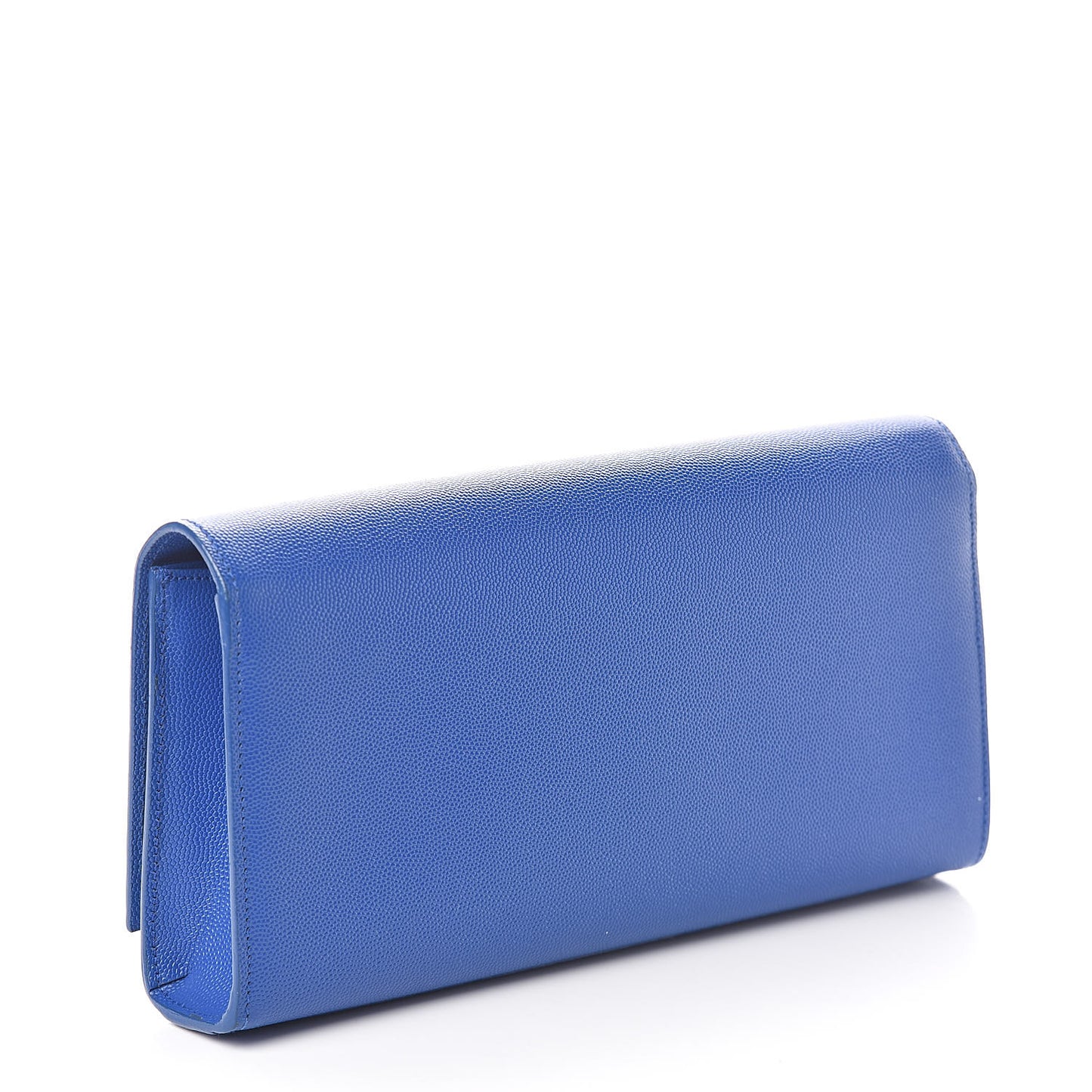 Grain De Poudre Classic Monogram Cassandre Clutch Blue Majorelle