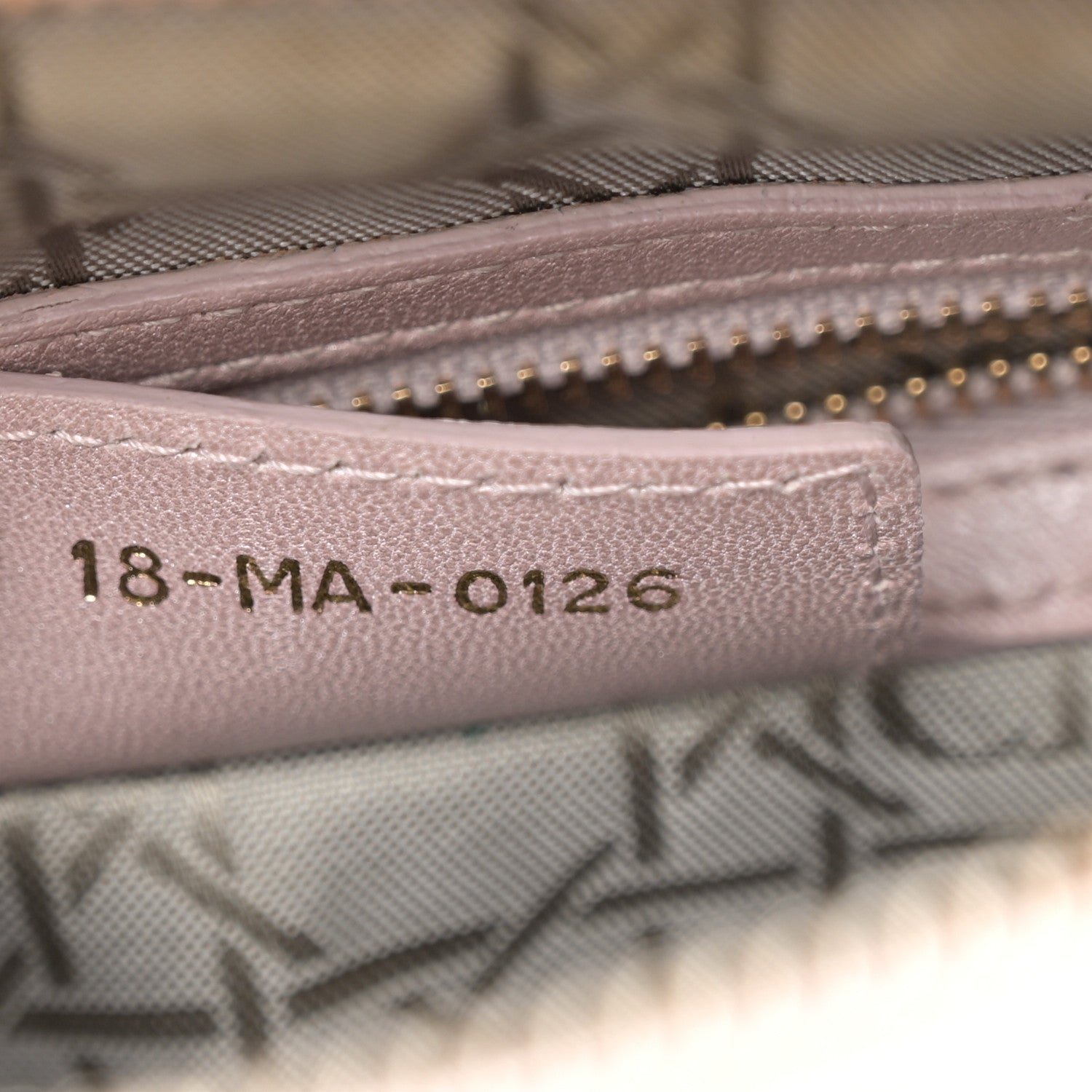 Christian Dior Metallic Lambskin Cannage Medium Lady Dior Lotus 7 of 13