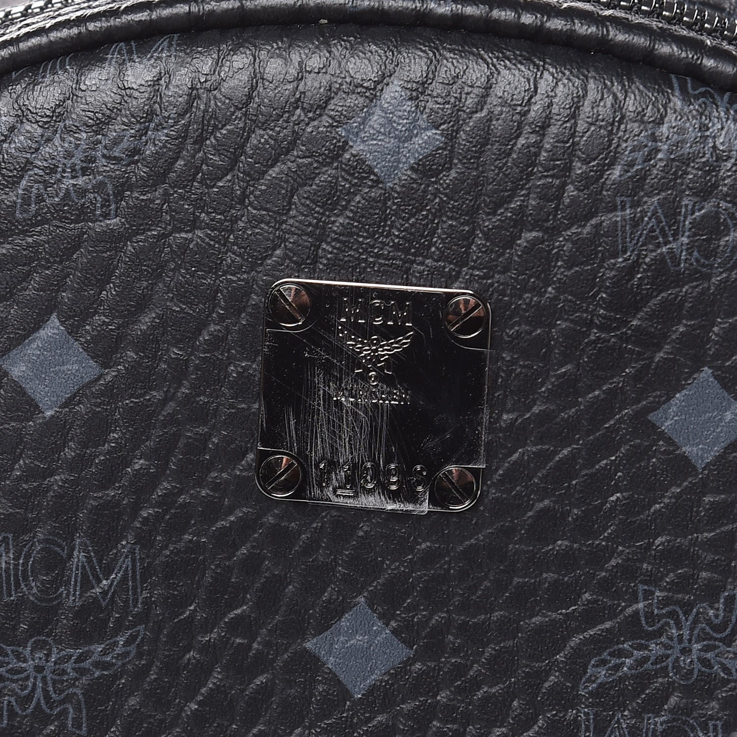 MCM Visetos Small Side Stud Stark Backpack Black 11 of 11