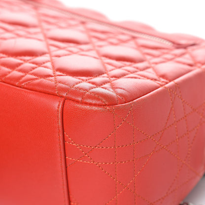 Christian Dior Lambskin Cannage Large Miss Dior Flap Vermillion 12 of 20