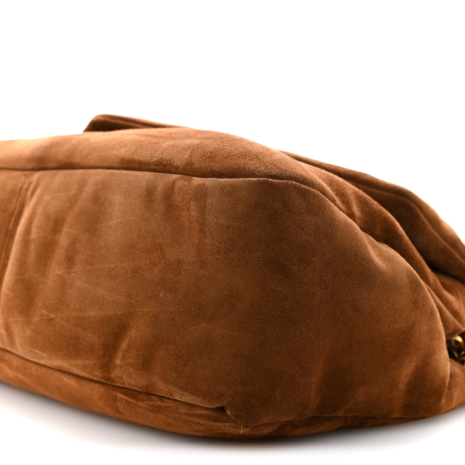 Saint Laurent Suede Large Calypso Caramel Cognac 10 of 10