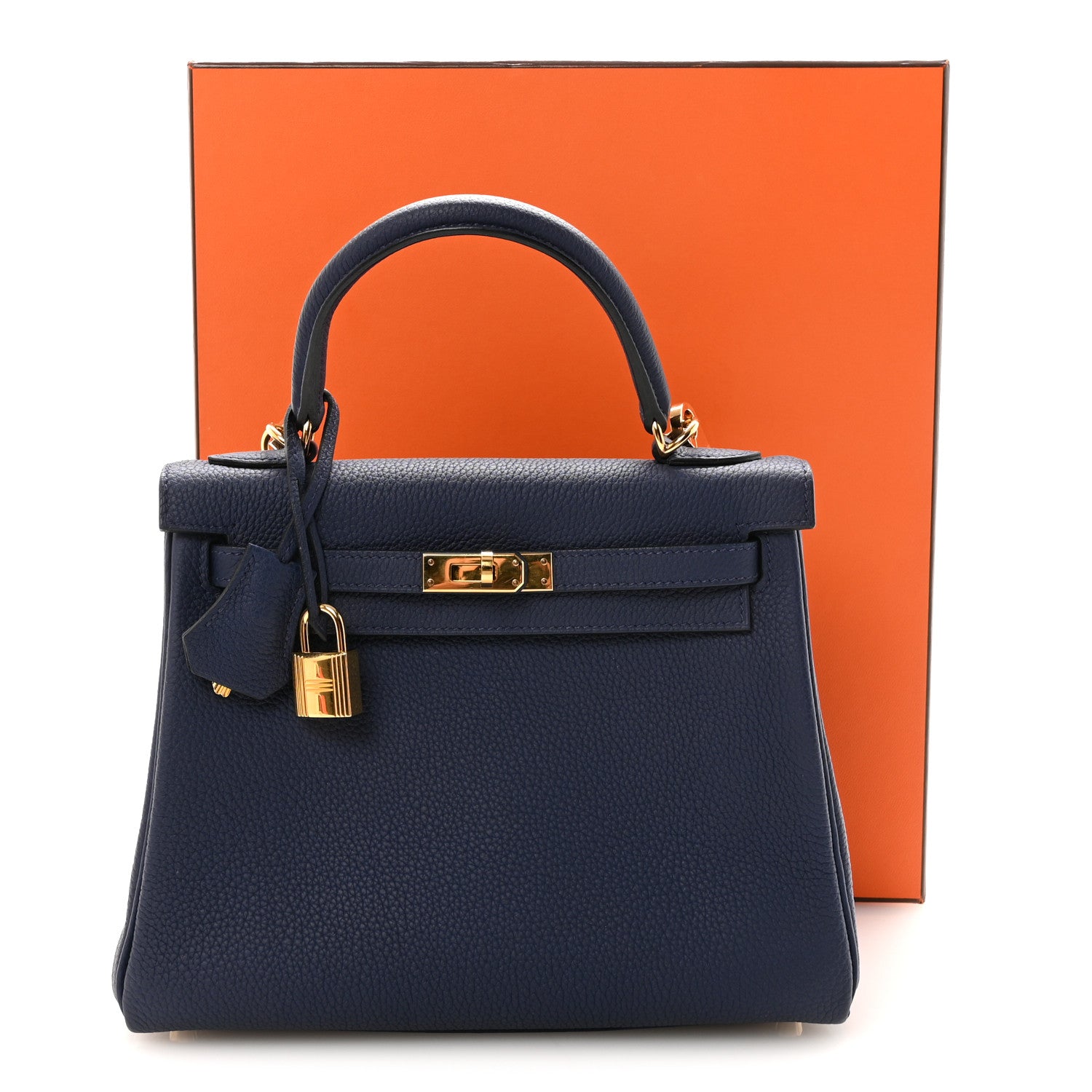 Hermes Togo Kelly Retourne 25 Bleu Saphir 10 of 10